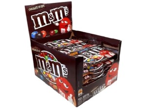 Confeito de Chocolate M&Ms ao Leite 45 gr Display 18 - Mars