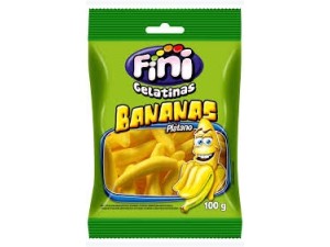 Bala de Gelatina Bananas 500g - Fini