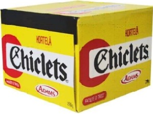 Chiclete Chiclets Hortelã c/100 - Adams