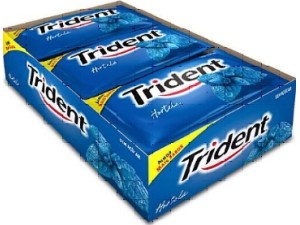 Goma de Mascar Trident Hortela c/21 - Adams