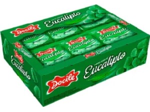 Mini Bala de Goma Eucalipto 18g c/25 - Docile