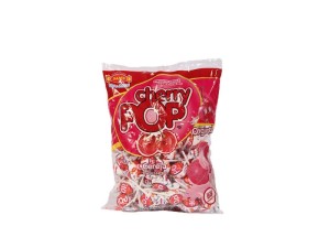Pirulito Cherry Pop Cereja Recheio Chiclete c/50 - Sams