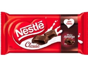 Tablete de Chocolate Meio Amargo Classic 90g dp 14 - Nestlé